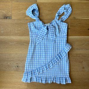 Blue & White Gingham Dress